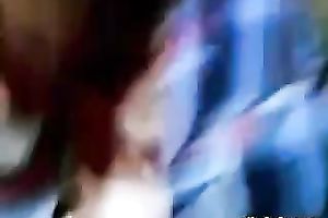 Playing with my Indian babe's large milk sacks and glazing 'em with cum