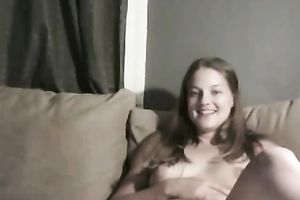 Cute and golden-haired legal age teenager lets me watch her hairless pink cunt