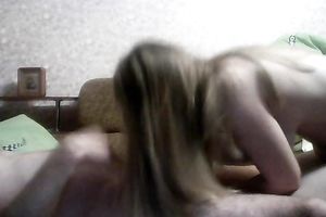 Overly cum obsessed horny white wife always needs a new load of protein in her throat