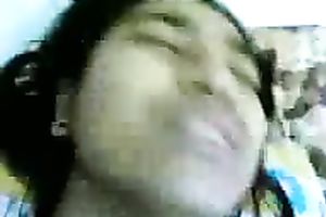 Cute emotional large breasted Desi white women got her snatch lips stretched a bit