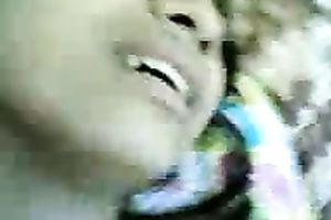 Cute emotional large breasted Desi white women got her snatch lips stretched a bit