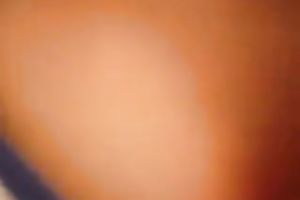 She takes a mouthful of cum as that babe sucks it unfathomable face hole