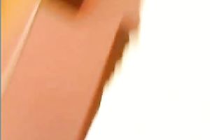 Cute brunette hair girlfriend brags off her wobblers and booty after shower