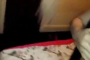 Blindfolded perverted girlie of my buddy sucks dong to be fed with cum