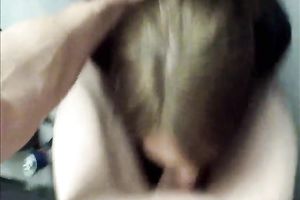 Submissive brunette hair college horny white wife deepthroats large ramrod