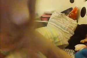 Kinky playful auburn hottie with pale scoops tickled her own bawdy cleft