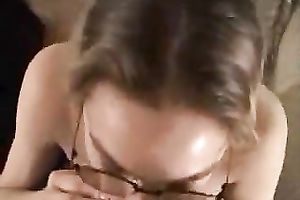 Sexciting role play ended up with messy facial for my white bitch