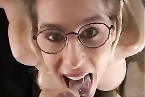 Sexciting role play ended up with messy facial for my white bitch