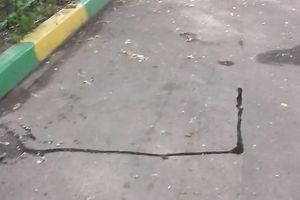 Cute and small Russian playgirl changes raiment outside