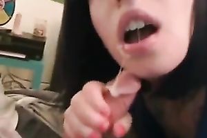 Black haired neighbor engulfing hard jock deepthroat