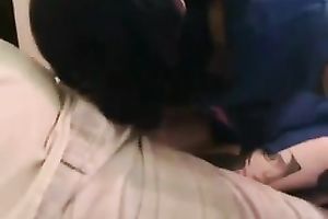 Black haired neighbor engulfing hard jock deepthroat