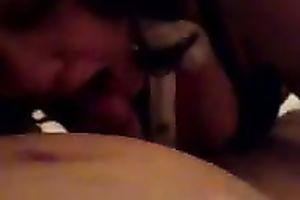 Plump nympho with large boobies was bragging of her consummate big boobies