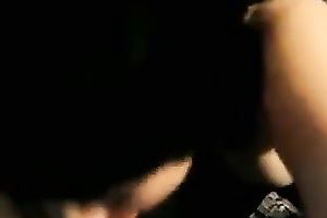 Extremely voracious for cum black haired wife of my buddy gives him head