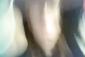 Foureyed seductress fingering her fur pie passionately