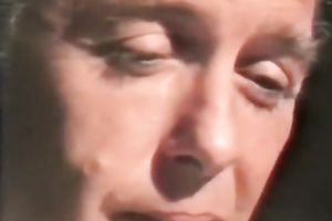 Brunette lean sweetheart with merry pleasing boobies feeding on a prick