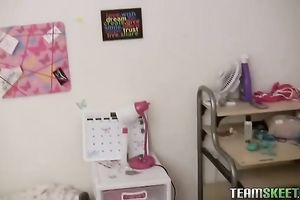 Light haired Halloween honey needs to engulf yummy ramrod for cum