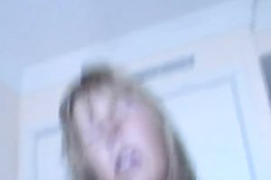 Emotional tattooed golden-haired whorable wife was ready for getting her holes team-fucked