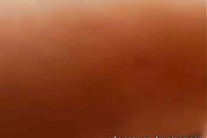 Cute pallid chestnut haired legal age teenager flashes her pleasing milk sacks and hot gazoo