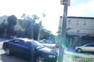 Slutty playgirl acquires her taut and juicy muff team-fucked hard by her ally