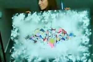 Hot hazel haired cam angel demonstrates herself naked again