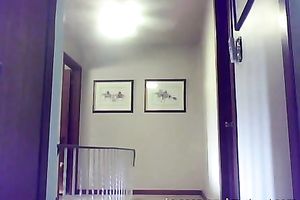 Trying her fresh hot and taut underware on camera