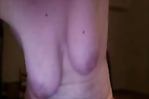My friend's mommy gratifying herself by rubbing her bawdy cleft