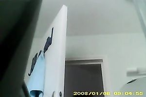 Spy livecam vid of all natural nineteen yo sweetie flashing her fine rounded bum