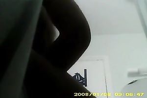 Spy livecam vid of all natural nineteen yo sweetie flashing her fine rounded bum
