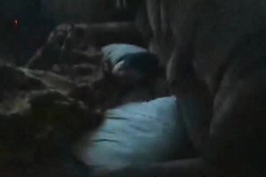 Zesty and slim whore is obviously hungry for rod