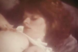Hot and busty pale skin classic babe in carnal solo act