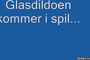 Light haired voracious hoe masturbates with monstrous sex-toy