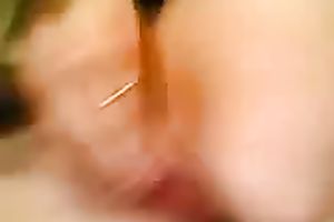 Jerk ally of mine fisting his housewife in their bedroom