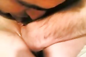 Jerk ally of mine fisting his housewife in their bedroom