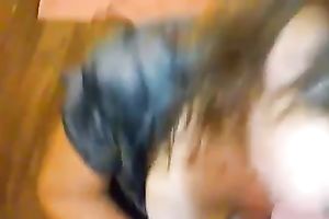 Filthy dilettante hotwife engulfing big schlong balls unfathomable in bawdy POV movie