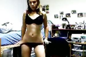 If anyone likes slender college hotties getting horny u will like this