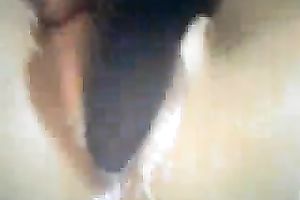 Check out the marvelous soaked and hairless bawdy cleft of my black cock sluts