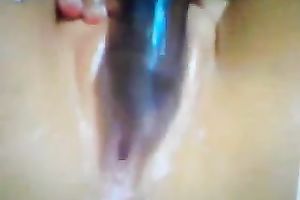 Check out the marvelous soaked and hairless bawdy cleft of my black cock sluts