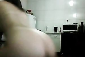 Pallid raven haired web livecam nympho nude her really astounding bubble a-hole