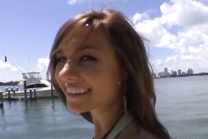 Exclusive dilettante summer bimbo spending valuable time with her boyfriend