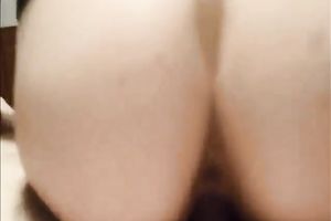 Awesome buxom slim dark brown honey with large mambos was riding me