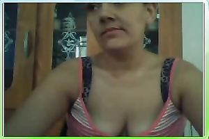 Amateur bitch showed off in her underware to expose her milk sacks and wazoo