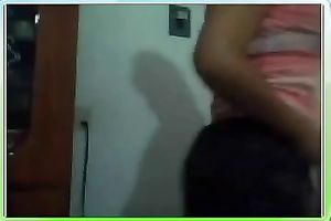 Amateur bitch showed off in her underware to expose her milk sacks and wazoo