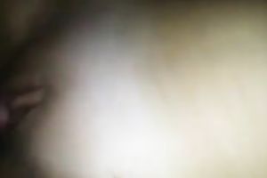 My friend's sloppy hard boner cock permeates his buxom GF's cookie