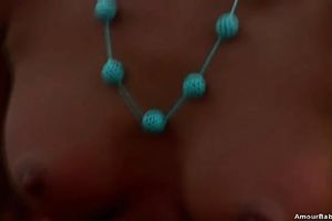 Slim golden-haired Masha demonstrates her skinny body on the seashore