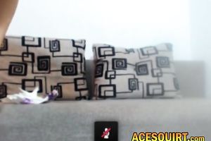 This web camera beauty knows how to even make cum-hole fingering artistic