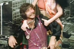 Marvelous classic redhead bimbo on the floor having sex