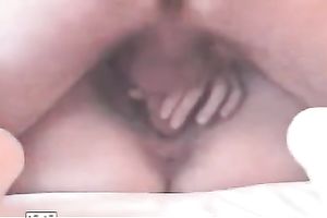 My slutwife receives her bushy wet crack licked and drilled in missionary pose