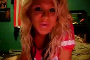 Skanky and sexually excited blond black cock sluts in pink underware on web camera