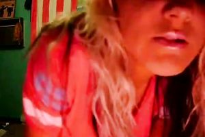 Skanky and sexually excited blond black cock sluts in pink underware on web camera