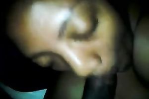 Dirty dark hooker took 2 dark men of my buddies to suck 'em dry